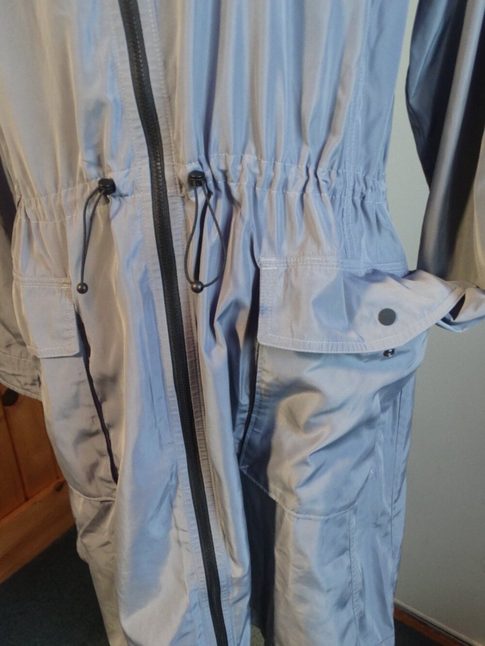ATHLETA Everyday Anorak Coastline Blue Size XL, Raincoat w Hood - Picture 6 of 11